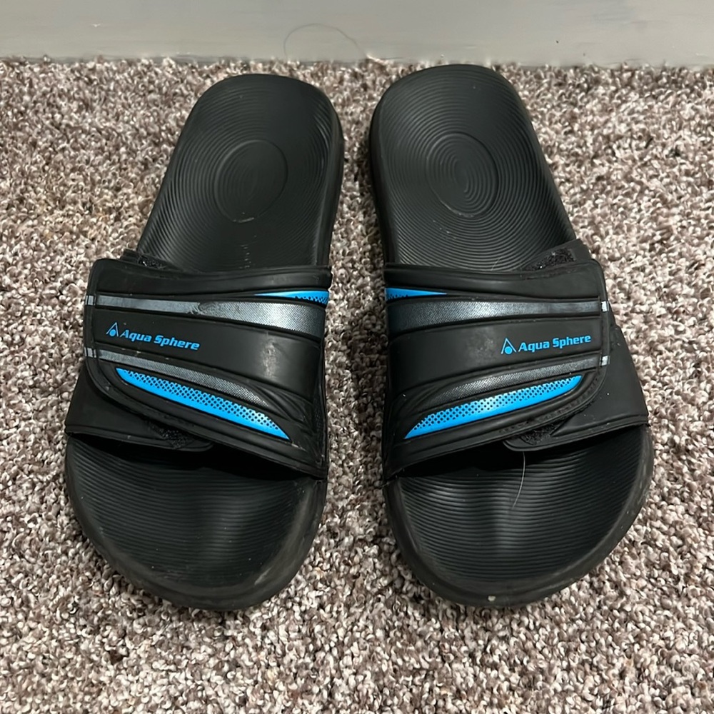 Black Aqua Sphere slides slightly used